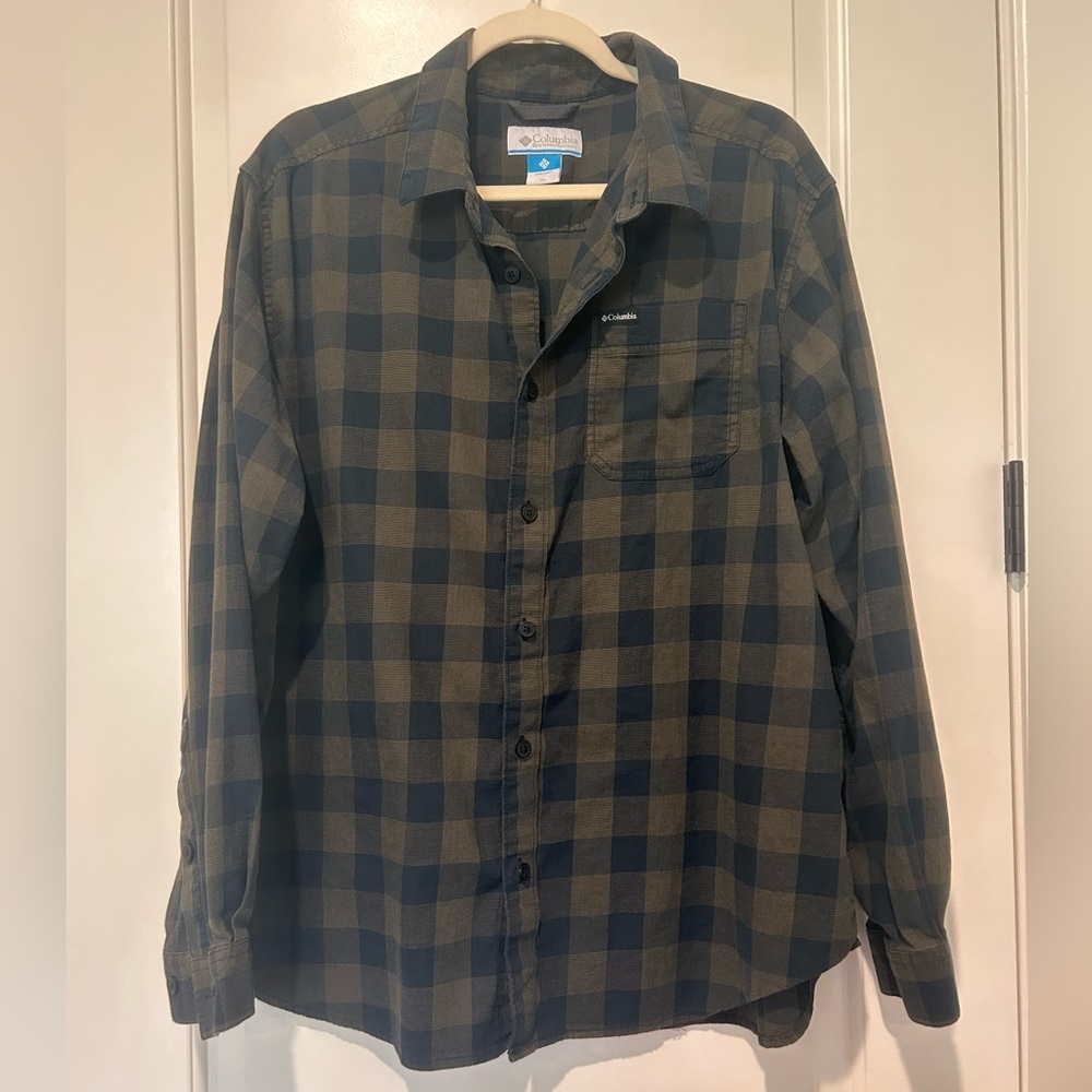 🫎🫎 Columbia Buffalo Checkered Flannel Shirt 🫎🫎